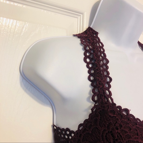 Aerie Lace Lined Floral Bralette S/P - Picture 4 of 9